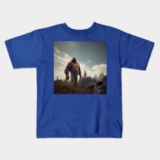 Sasquatch in Nature Kids T-Shirt